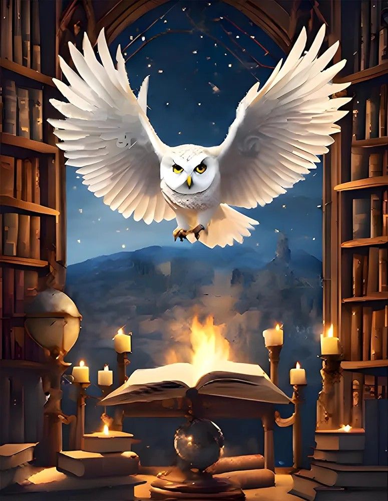 Halloween Owl Diamond Art
