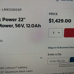 22” commercial mower new in the box