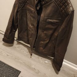 3XL REAL LEATHER JACKET NEVER WORN