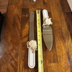 Wedding Cake Knife and Server Set 