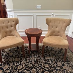 Chairs and side table