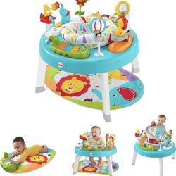 Fisher-Price Baby to Toddler Toy 3-in-1 Sit-to-Stand Activity Center with Music Lights and Spiral Ramp 