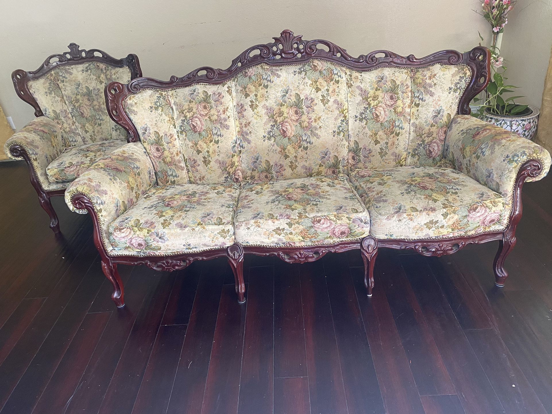 Antique Sofa And Chair 