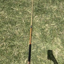 Vintage Brunswick 2 Piece Pool Cue Linen Wrap Inlaid Billiards 