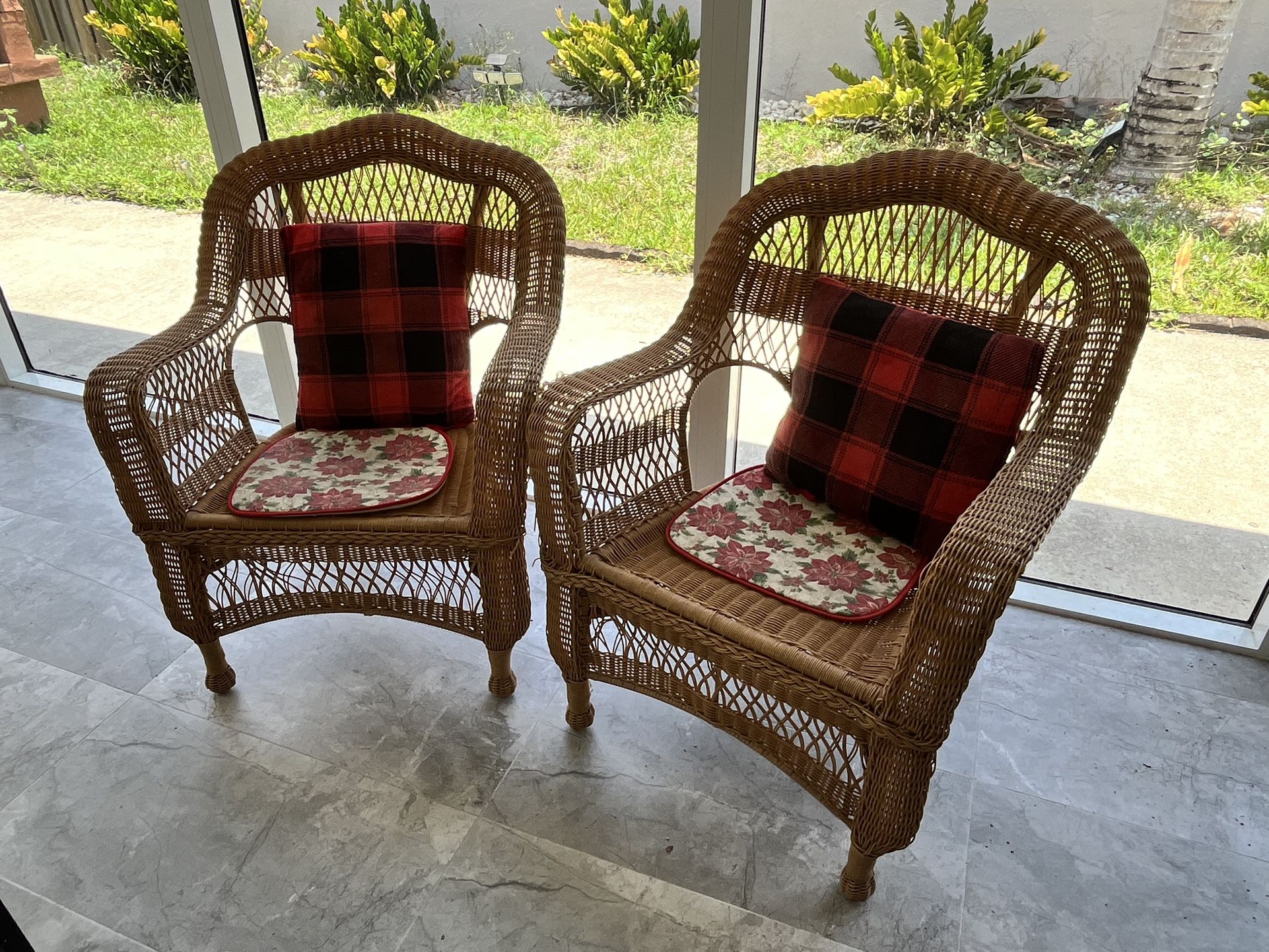 Pair of Wicker Chairs
