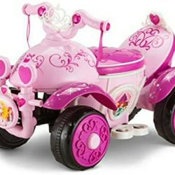Kid Trax Toddler Disney Princess Pink Quad Ride-On, Battery and Charger Included, Kids 1.5-3 Years Old, Max Weight 45 Pounds, Pink

PRE-OWNED 