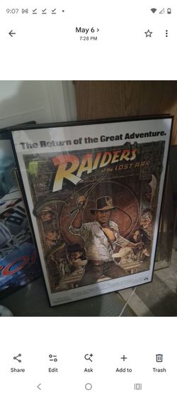 Raiders of the Lost Ark Framed Movie Poster