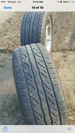 Wheels and tires for chevy or Toyota 6lug great shape tires more than 50% life left {contact info removed} $600 OBO