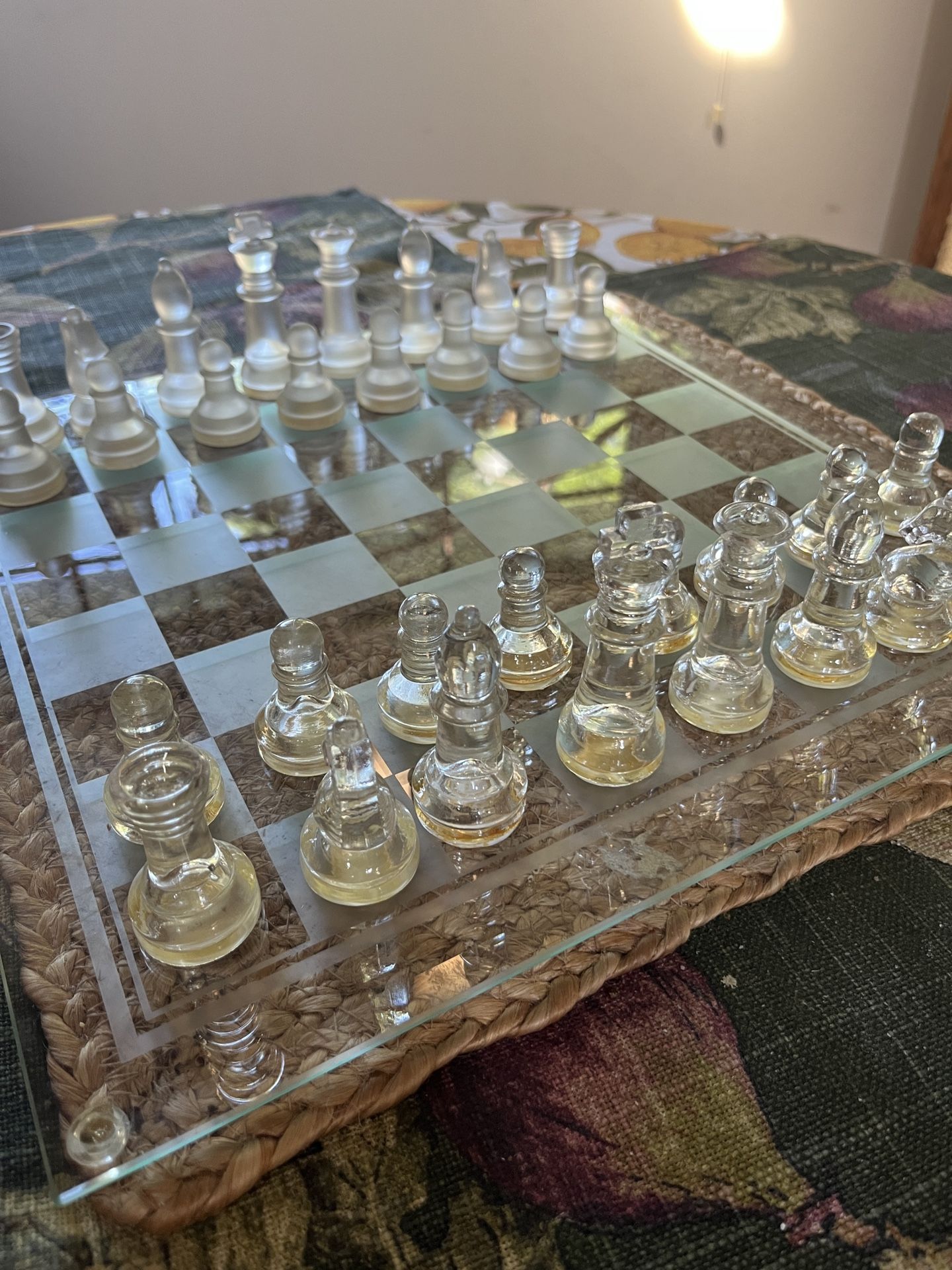 Glass Chess Set