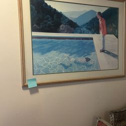 David Hockney "Portrait of an Artist (Pool with Two Figures)" Framed Print