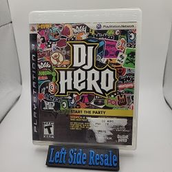 DJ Hero (Sony PlayStation 3, 2009 PS3 ) - CIB -
