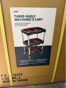 Classroom Basics MC-3 3-Shelf Mechanic Utility Cart with Magnetic Holder