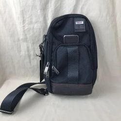 TUMl Black Nylon Crossbody Sling Bag 