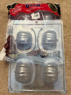 Set of 2 Pumpkin Hot Cocoa BWB 3 Piece Chocolate Molds