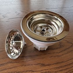 Waterworks Universal Kitchen Sink Strainer (3 1/2” in Nickel)