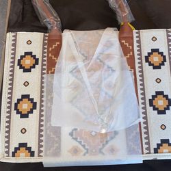 Wrangler Tote Bag Set Aztec Purse for Women Western Hobo Handbag Set