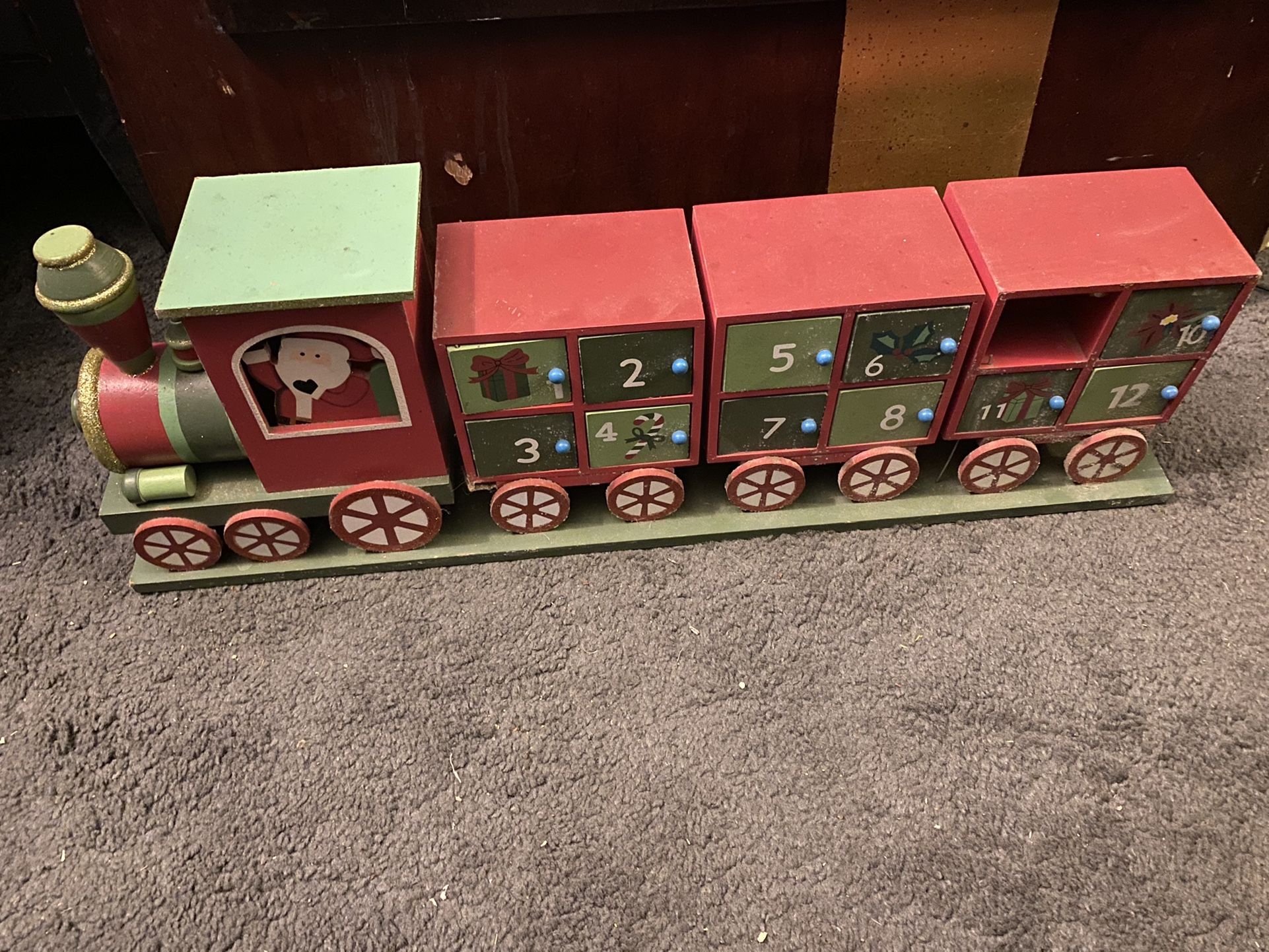 Christmas Tree Train Ornament Vintage