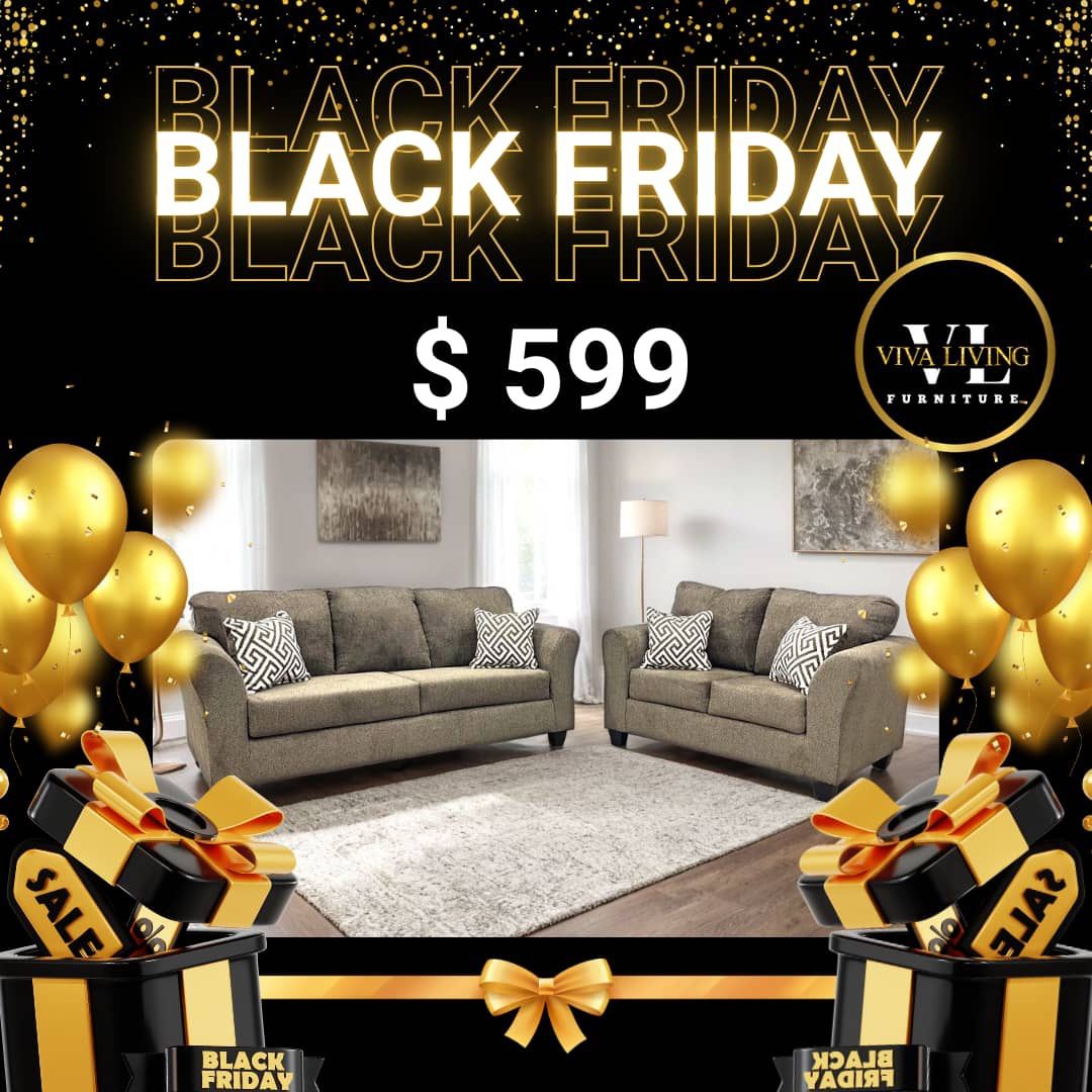 Sofa & Loveseat Brown 😍❤️☺️🚛