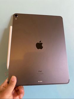 Apple IPad Pro 12.9” 3rd Generation (Face ID/Liquid Retina Display) 256GB WiFi + cellular (Unlocked) with keyboard, Pen & Accessories