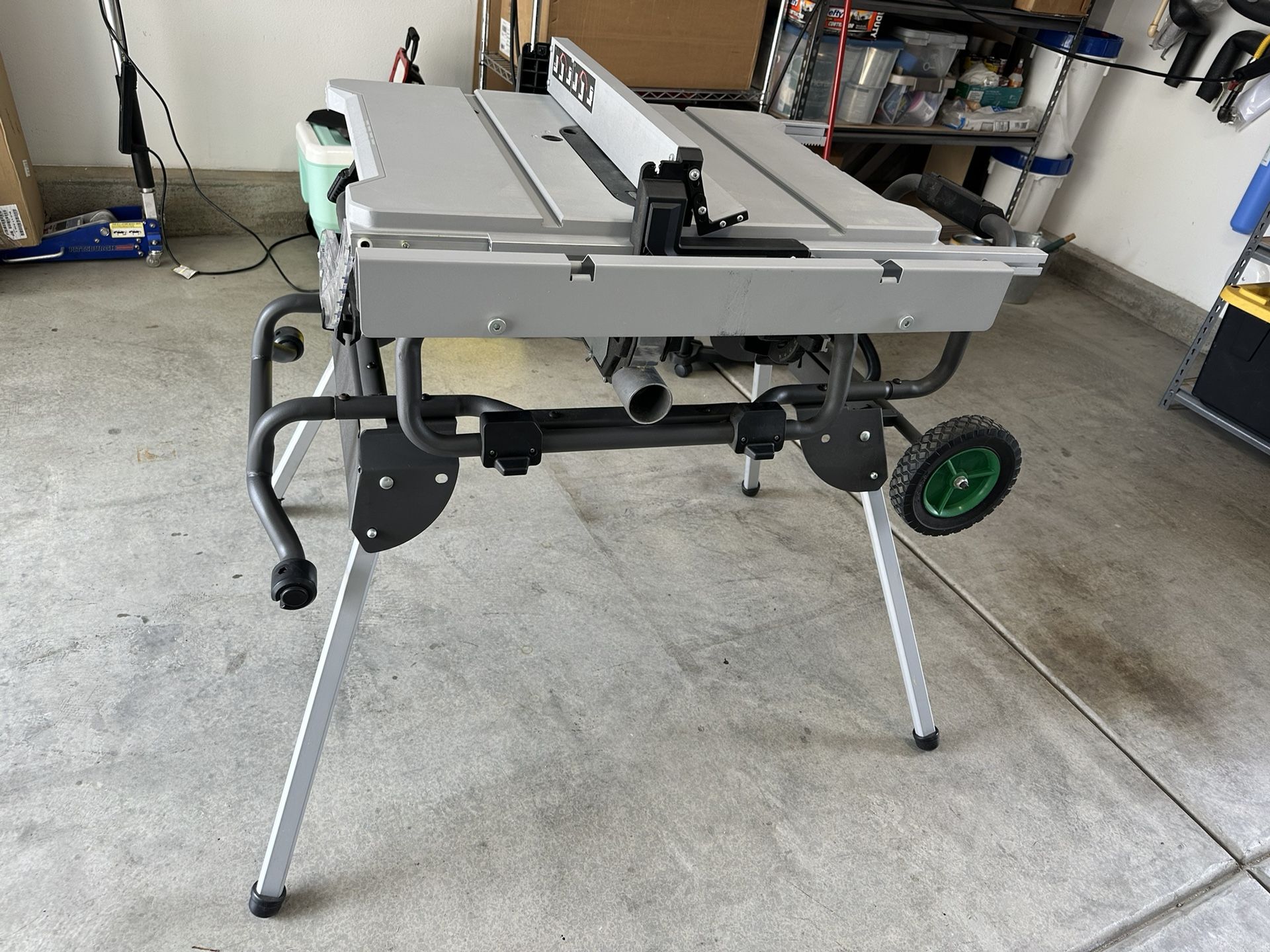 Metabo HPT Table Saw with Fold Roll Stand