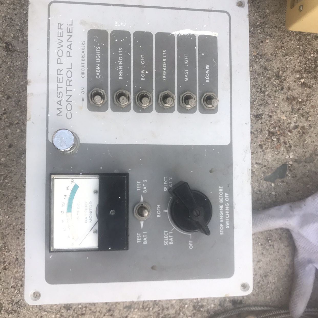 Sailboat master Switch Panel