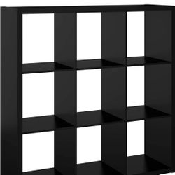 ClosetMaid 4593 Decorative Open Back 9-Cube Storage Organizer, Black

