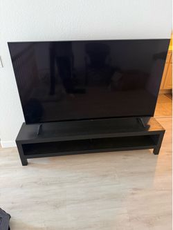 LG 65UP7670PUC 65-Inch Smart TV and IKEA TV stand