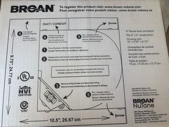 Broan bathroom exhaust fan