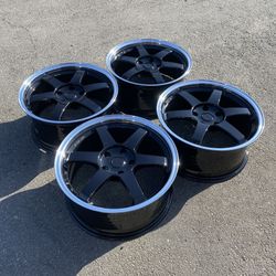 Rays Style Black Wheels New Rims Gloss Black