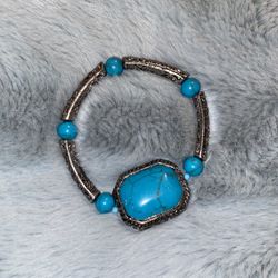 Eclectic Western Turquoise Bracelet