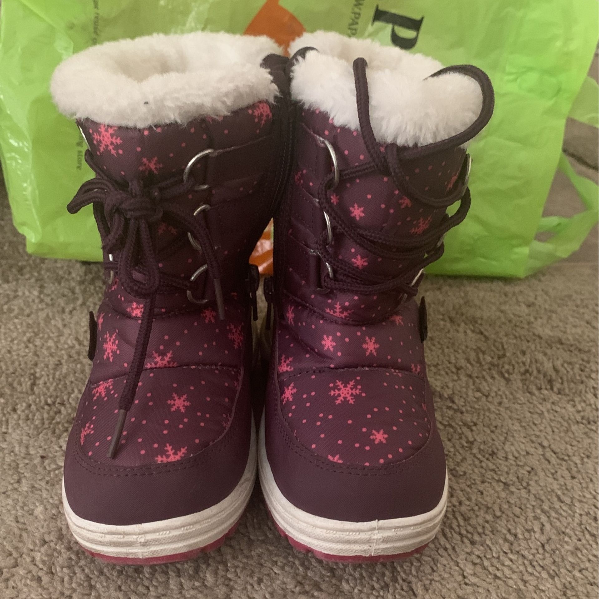 Toddler Girl Snow Boots - Size 8 
