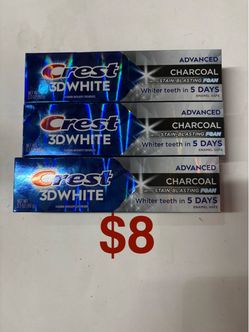 Crest 3D White Advanced Charcoal Toothpaste 3-Pack