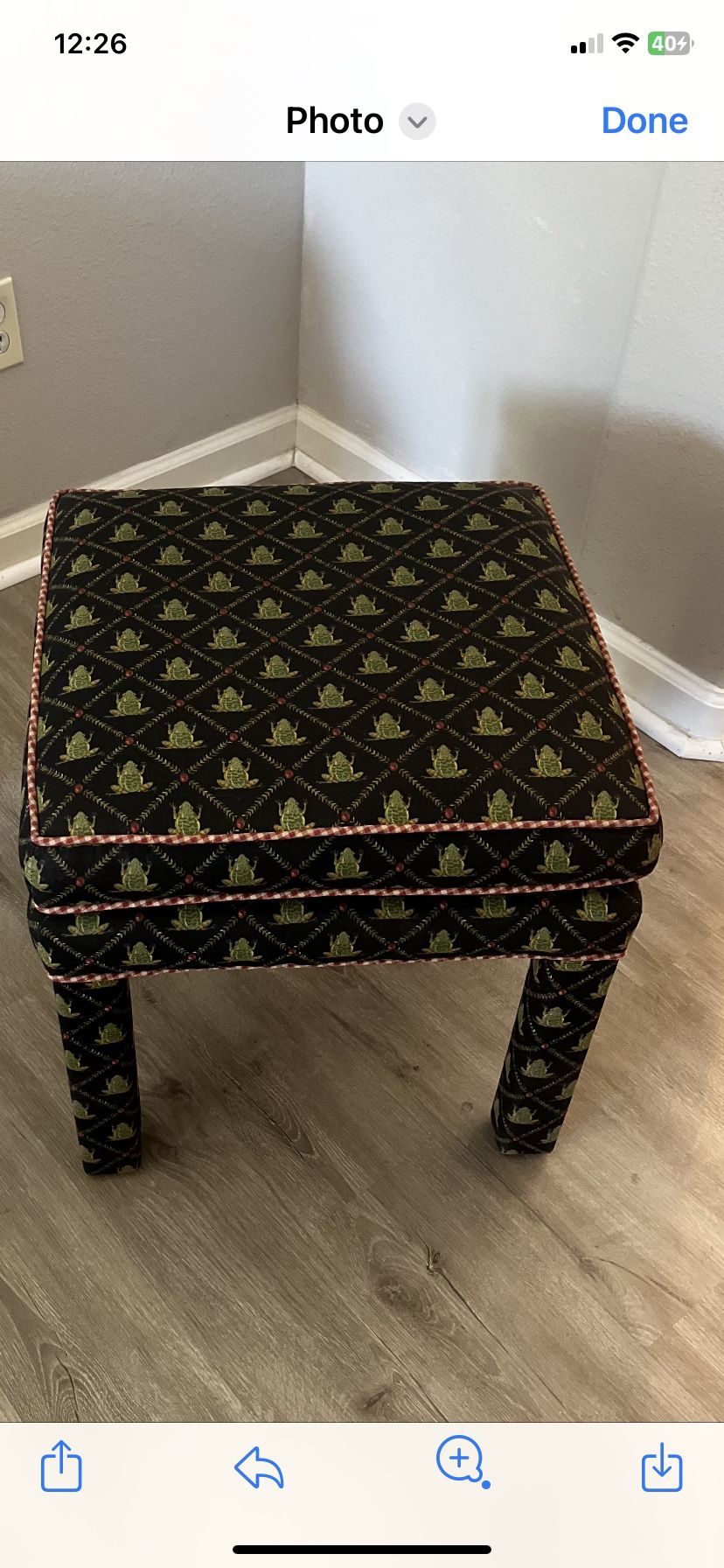Waverly  Small Frog Bench / Foot Stool