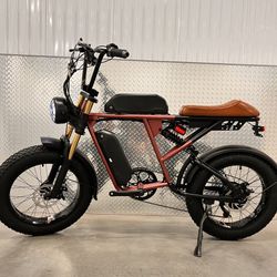 750 Watt Dual Battery Electric Ebike, 26ah Total Amp Batteries (Removable), 80 Mile Distance(short Seat)