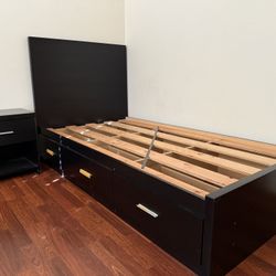 Twin Bed & Matching Night Stand