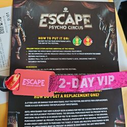 Escape VIP Tickets