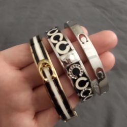 Set Of Coach Bangle Bracelets 