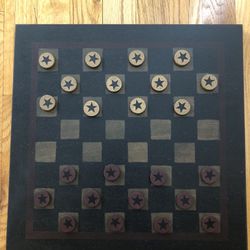 Wood Checker Board