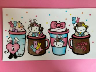 EASTER BAD BUNNY & HELLO KITTY UV CUP WRAP