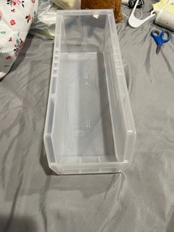 Uline S-12418 Clear Plastic Storage Bin
