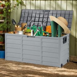 75 gallon deck box caja Almacenamiento 75 caja de exteriors 75 gallones outdoor patio storage box storage bin firm price brand new 🆕☑️