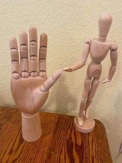 Articulated Hand and Mannequin Drawing Anatomy Set