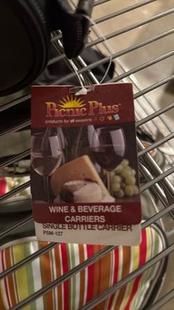 Picnic Plus Single Bottle Wine Carrier
