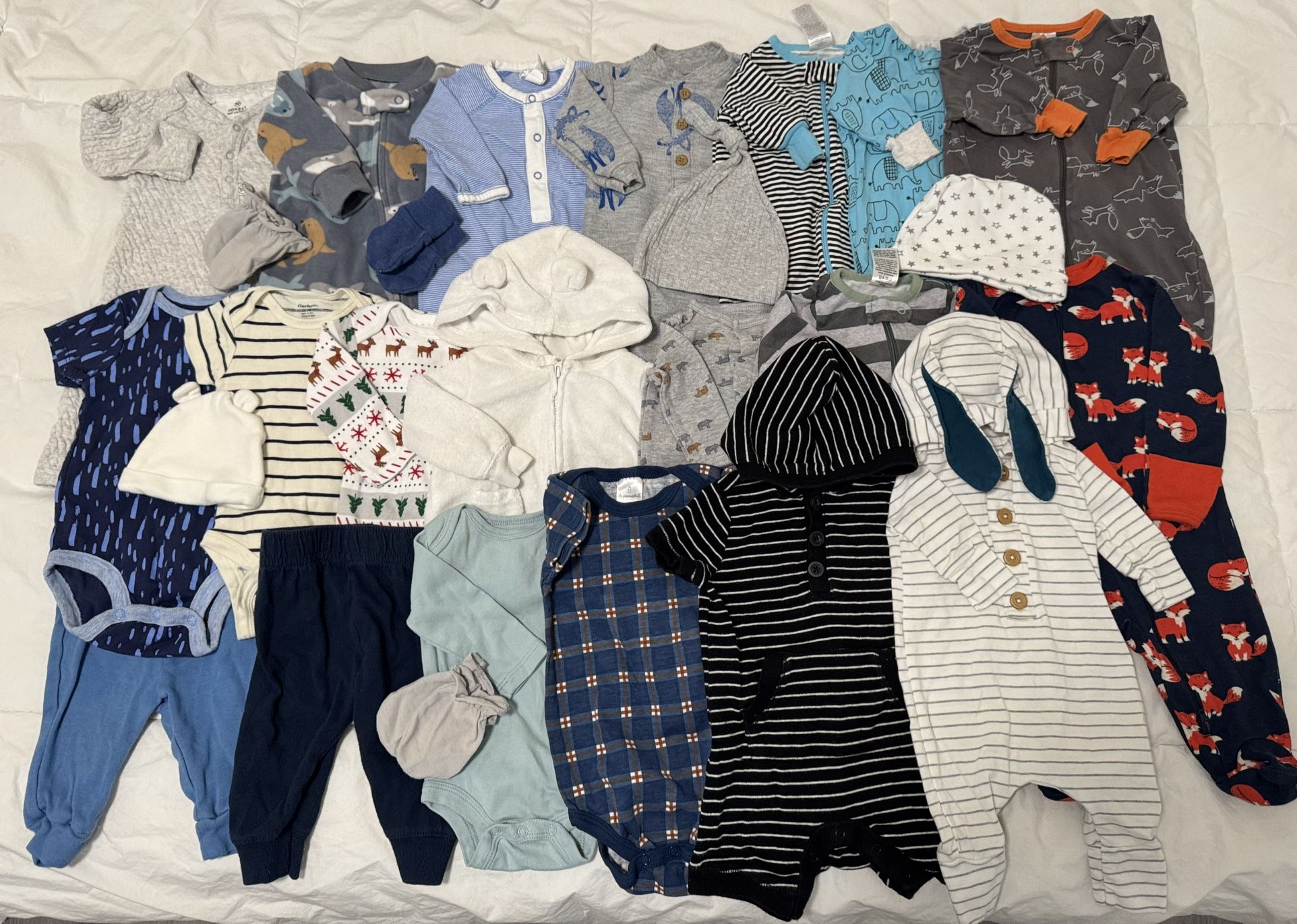 Baby boy clothes, size nb, 0-3months