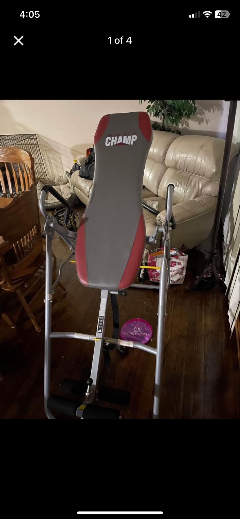Champ Inversion Table, Pull up bar, and Ultra Glide XL Total Gym