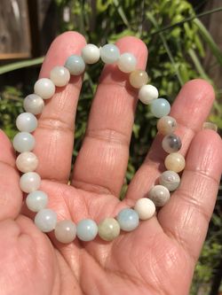 Amazonite stretch bracelet 7 1/2