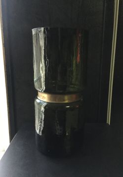 Green and gold vase