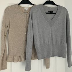 Women’s 100% Cashmere Sweaters • Banana Republic & Garnet Hill M Medium