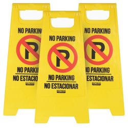 Bolthead Industrial Hi Viz English/Spanish No Parking Signs (Set Of 6)