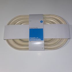 Room Essentials Printed Tray Set NWT Home Decor Kitchen Serving Guests Host Fun